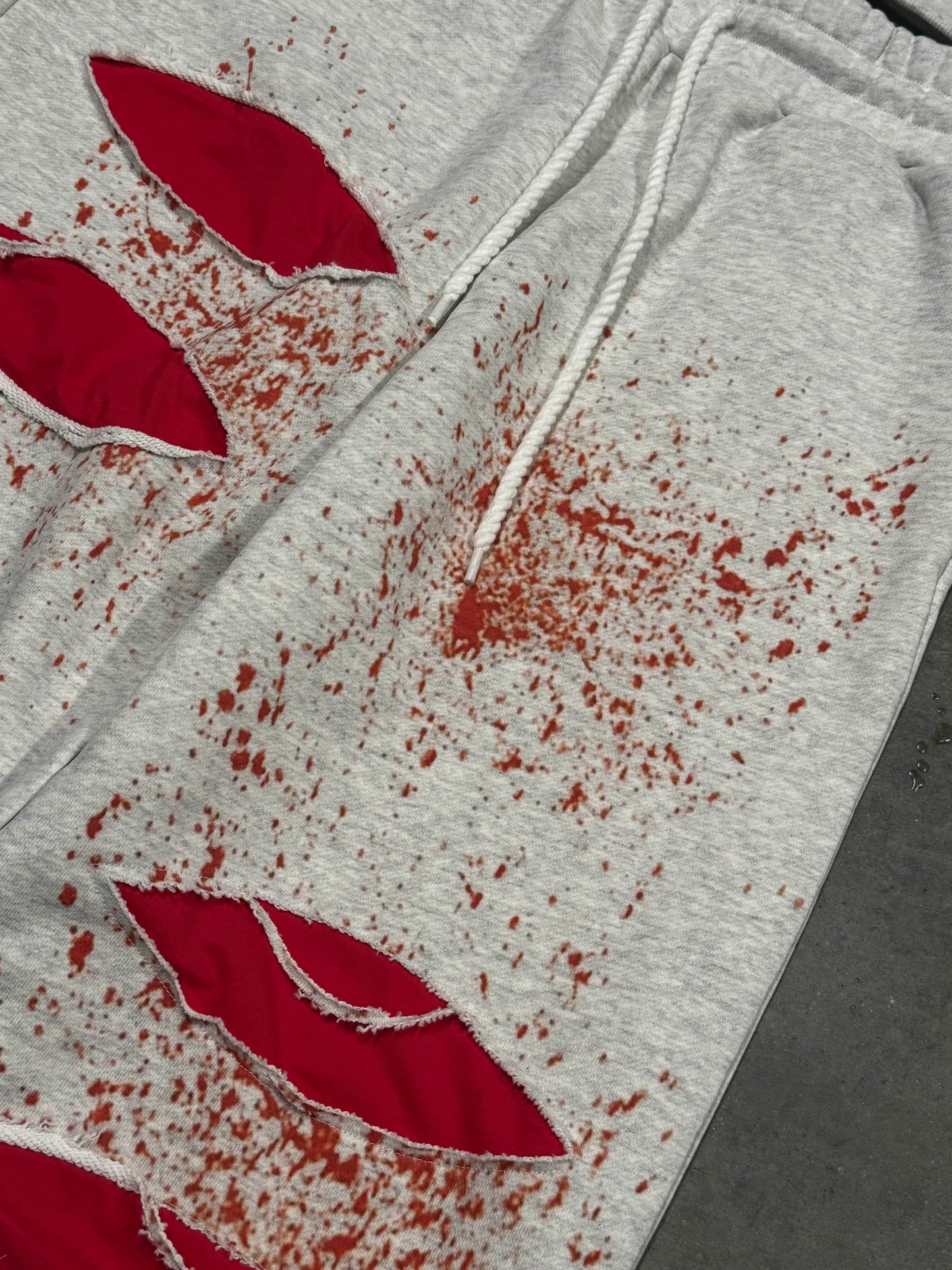 "we all bleed" sweats (ashy white)