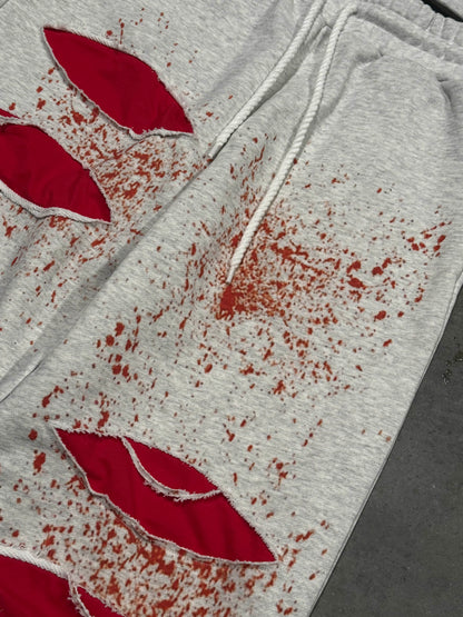 "we all bleed" sweats (ashy white)