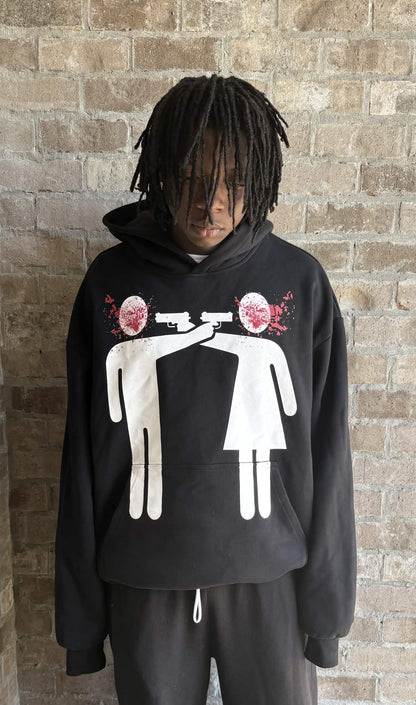 "level of violence (love)" hoodie