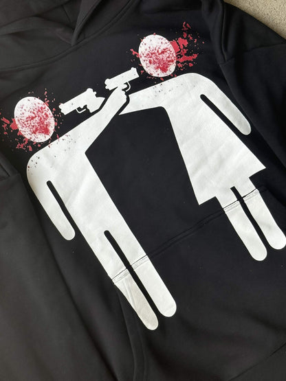 "level of violence (love)" hoodie