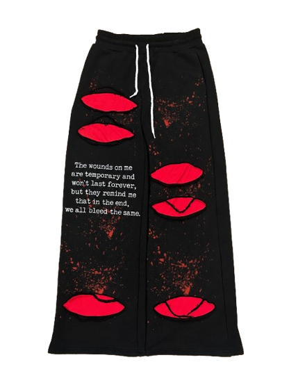 "we all bleed" sweats (black)