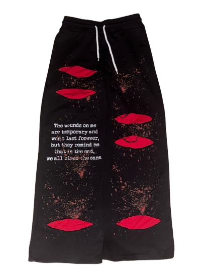 "we all bleed" sweats (black)
